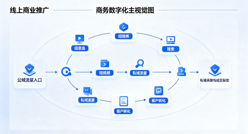 靖西县线上商业推广怎么做？全域流量闭环搭建与低成本转化实战指南